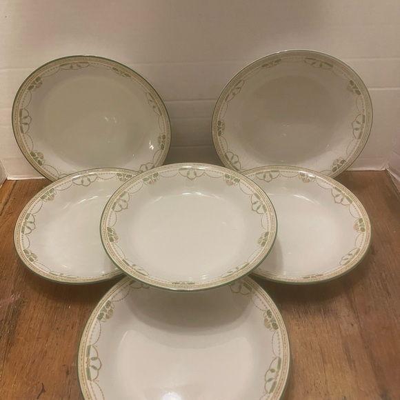 Antique  WH Grindley Wide Rim Soup Bowl Malvern Pattern 8.25” (6 available) - Picture 7 of 7